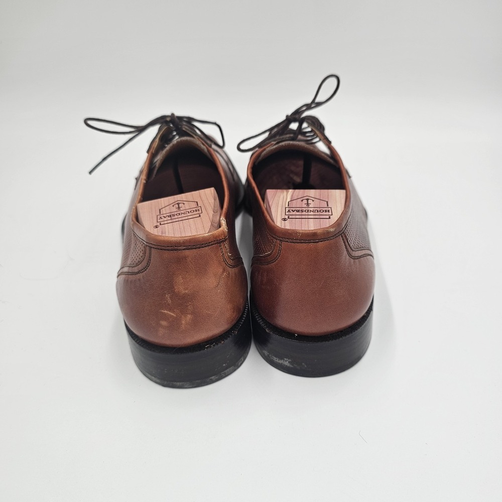 E.T. Wright Men's Brown Perforated Leather Oxford Dress Shoes Size 11B Made...‎ - Picture 6 of 8